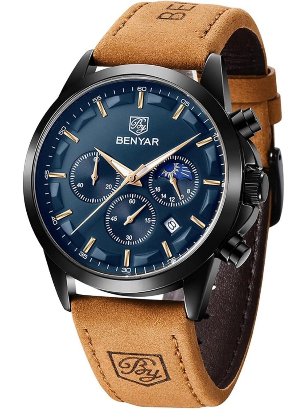 Stylish Waterproof Analog Quartz Chronograph Watch for Men - Casual & Business